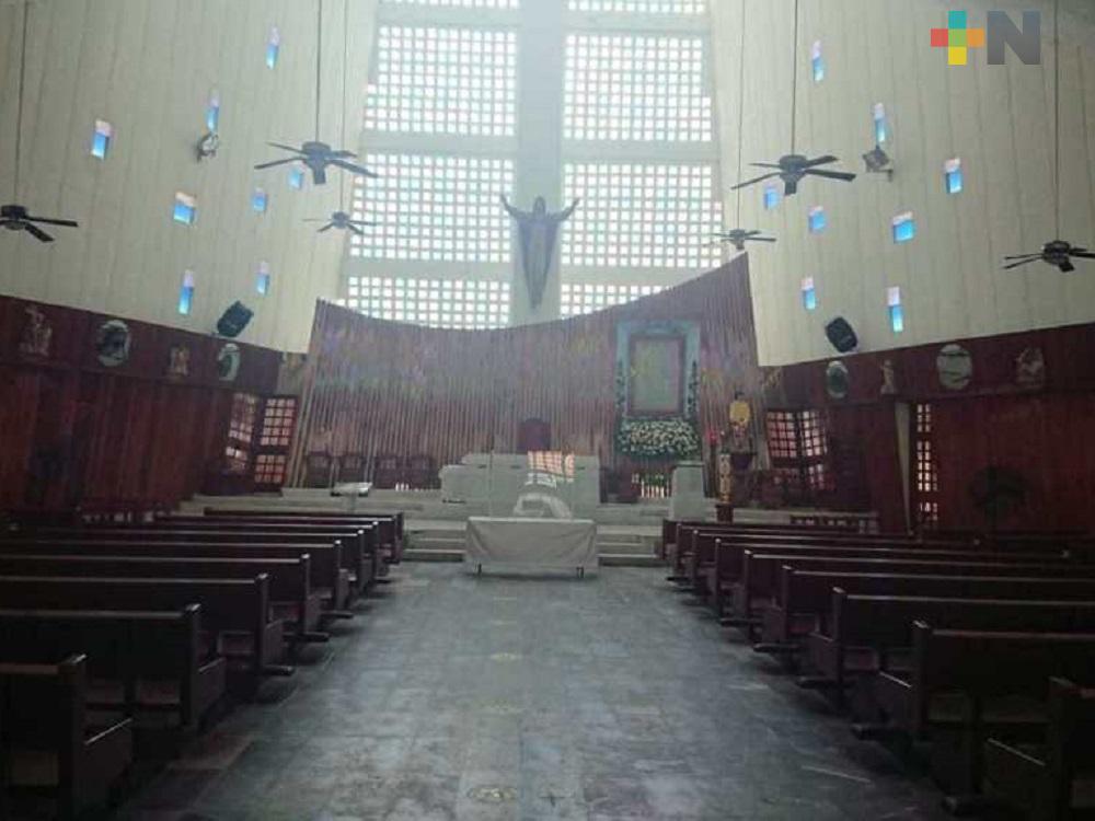 Durante Semana Santa, templos católicos de Coatzacoalcos estarán a un 30% de su capacidad
