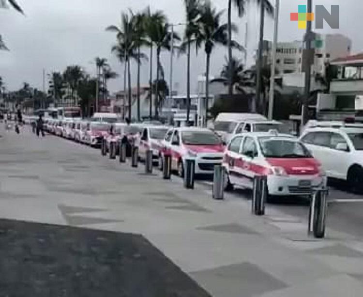 Periodo vacacional positivo para taxistas del municipio de Veracruz