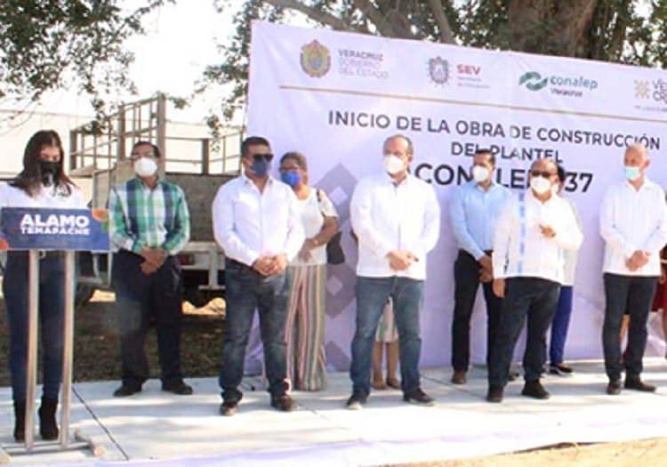 Espacios Educativos inició construcción de nuevo plantel Conalep, en Álamo
