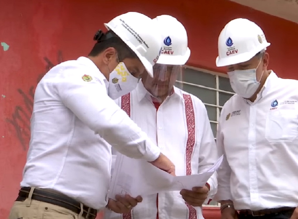 Gobernador Cuitláhuac García dio el banderazo de construcción del colector pluvial en Xalapa