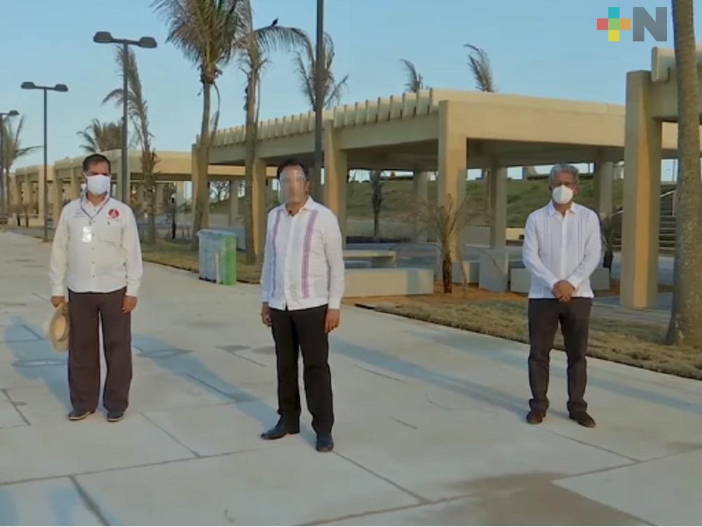 Gobernador Cuitláhuac inspeccionó aplicación de recursos de Sedatu en el sur de Veracruz