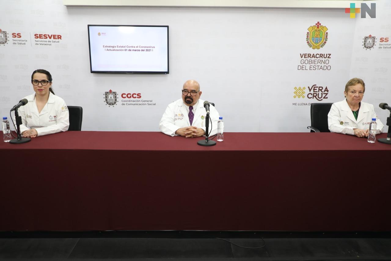 Suman 8 mil 56 muertes y 55 mil 154 casos de COVID-19 en Veracruz