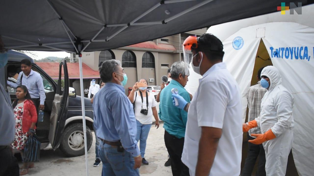 Piden a habitantes de Tantoyuca no relajar medidas sanitarias