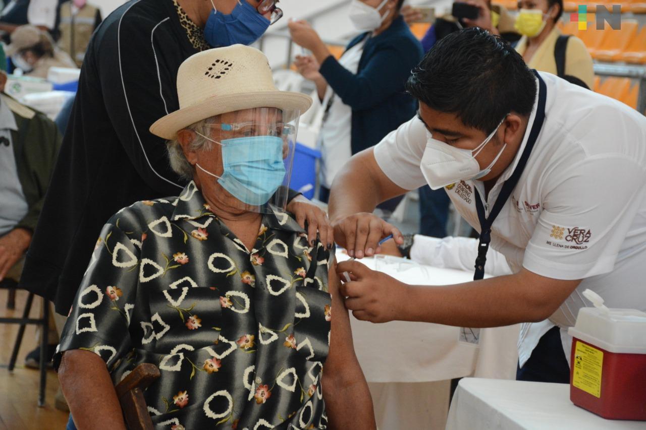 Afluencia desde el inicio de la jornada de vacunación contra COVID-19 en Veracruz