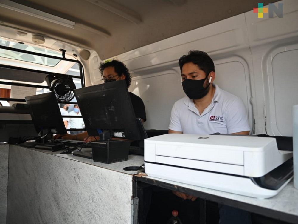 Módulo itinerante de licencias continúa recorriendo la zona norte de Veracruz