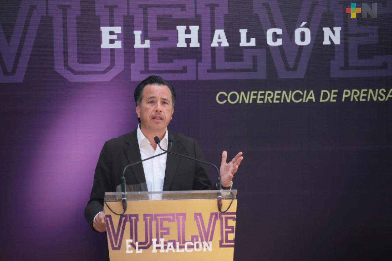 Sí los Halcones cumplen objetivos, buscaremos una sede más grande: Cuitláhuac García Jiménez