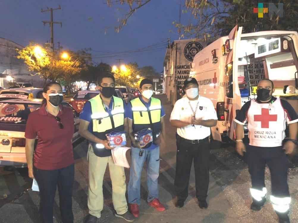 Personal, conductores y concesionarios de transporte público de Coatzacoalcos; concluyeron talleres en materia de Primeros Auxilios