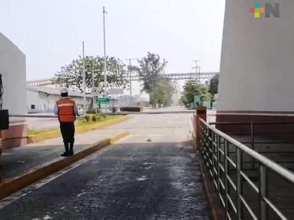Por fuga de etano, evacuaron a trabajadores de Terminal Marítima de Administración Portuaria Integral de Coatzacoalcos