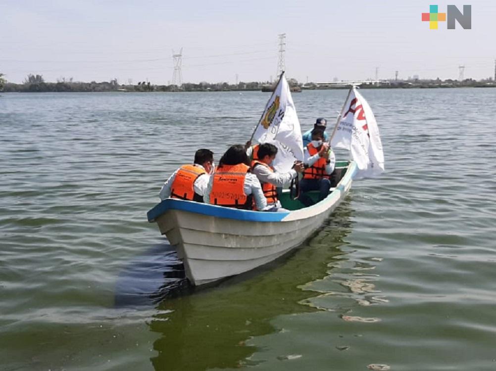 Procuraduría Estatal de Medio Ambiente inició trabajos de limpieza en  Laguna Olmeca de Veracruz