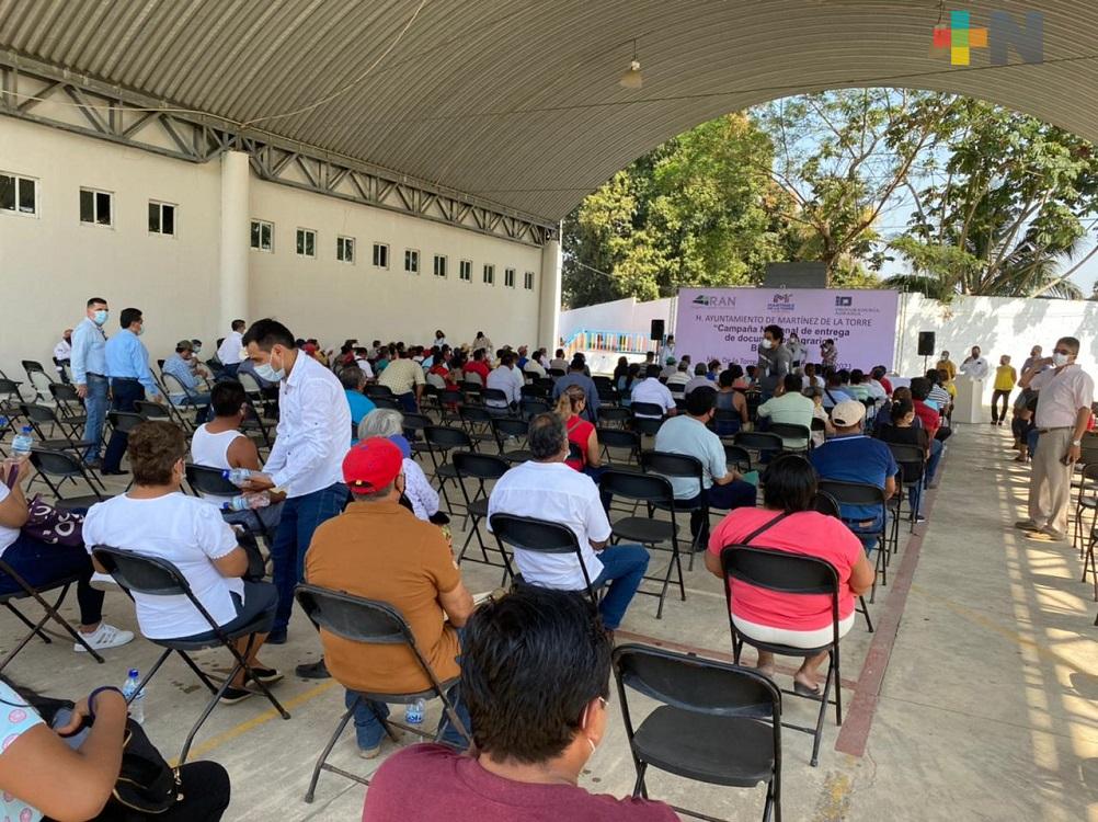 Por veda electoral, el Registro Agrario Nacional dejará de entregar documentos agrarios en Martínez de la Torre