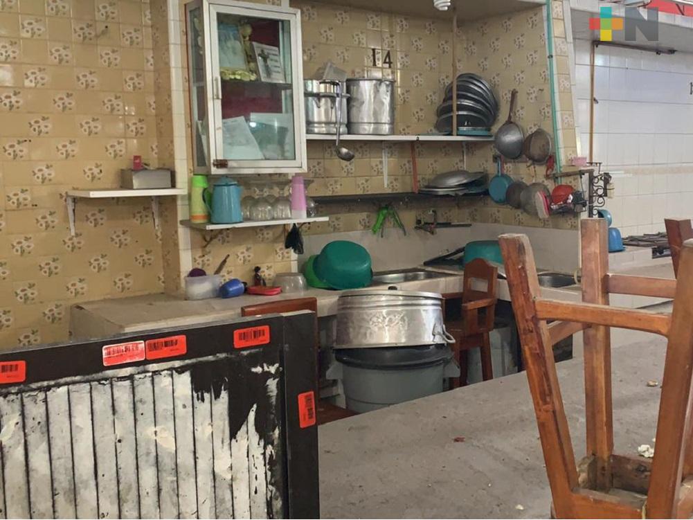 Locales de comida de mercado Coatzacoalcos cumplen un año de estar cerrados