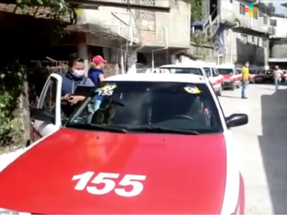 Taxistas de la ruta, Llano de en Medio-Ixhuatlán de Madero, tienen autorizada su rampa