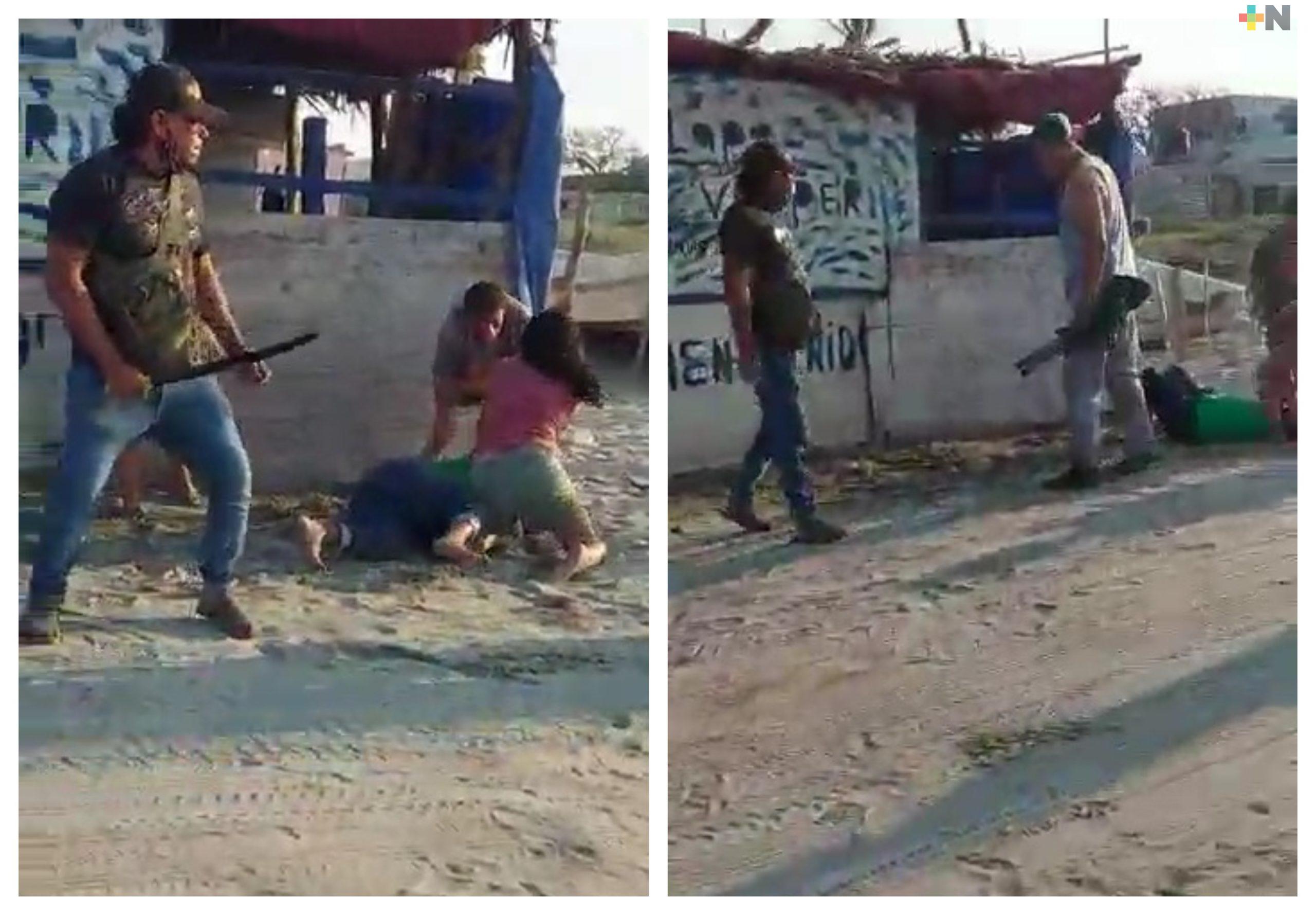 Palapa de Antón Lizardo donde propietario agredió con machete a turista, fue sancionada