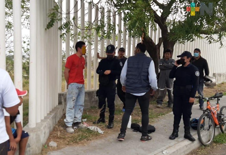 Detuvieron a sujeto señalado de agresión sexual en alrededores de laguna El Coyol de Veracruz