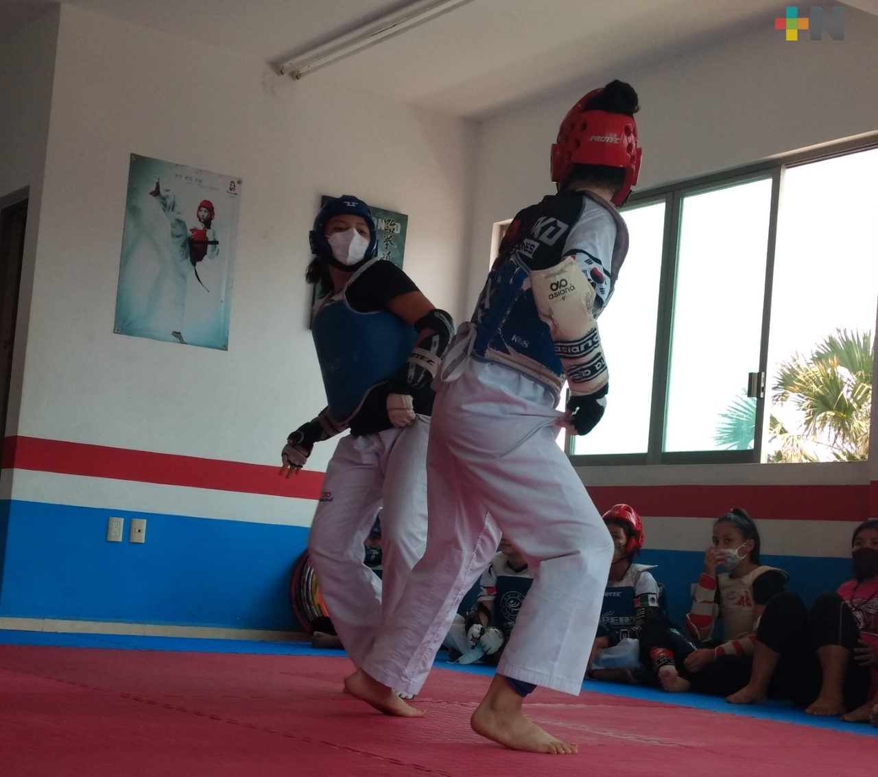 Taekwondoínes de Academia Nacional volverán a entrenamientos presenciales