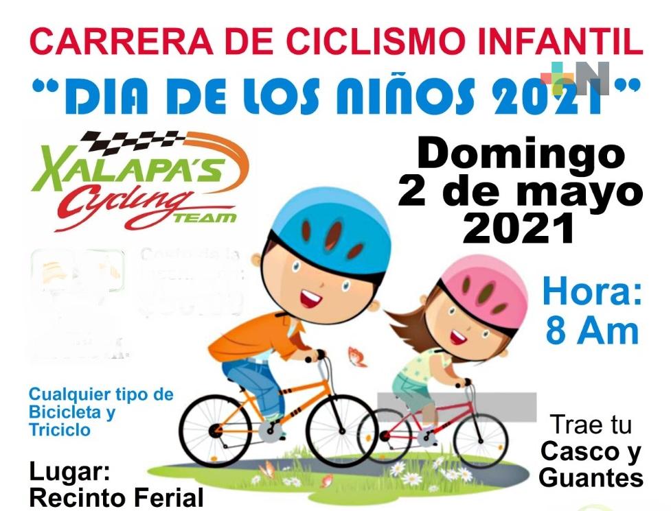 Anuncian Carrera de Ciclismo Infantil “Día de los Niños 2021”