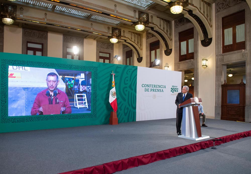 Presidente anuncia recepción de hasta 3 millones de vacunas contra COVID-19 en esta semana