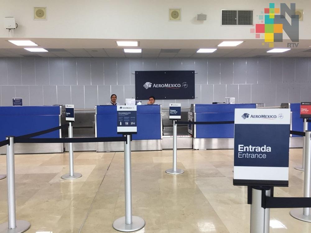 Aeropuerto de Minatitlán registró baja de pasajeros del 31% en primer trimestre de 2021