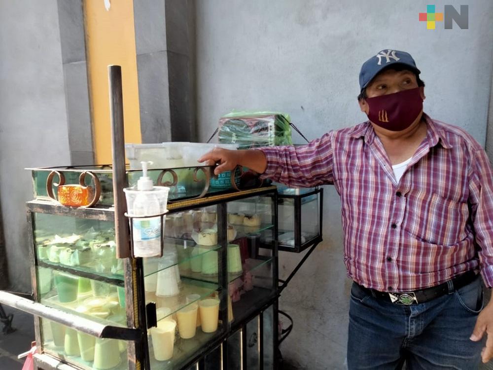 Comerciantes formales e informales celebraron que Veracruz continúe en semáforo verde