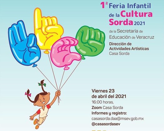 De manera virtual realizarán Primera Feria Virtual Infantil de la Cultura Sorda 2021