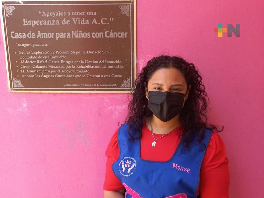 Casa Amor de Coatzacoalcos recolecta productos no perecederos en apoyo de menores con cáncer
