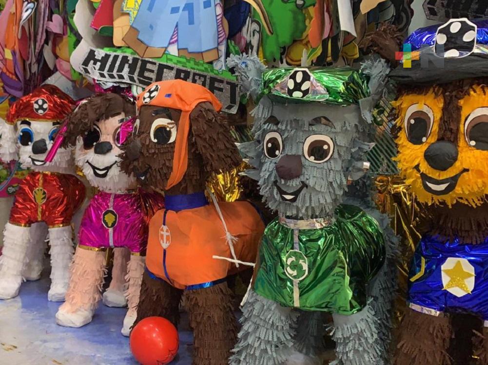 En Coatzacoalcos, comerciantes de artículos para fiestas infantiles esperan repunte de ventas por Día del Niño
