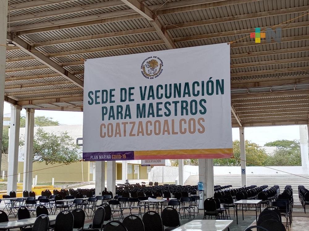 En el sur de Veracruz, más de 25 mil docentes recibirán unidosis de vacuna CanSino