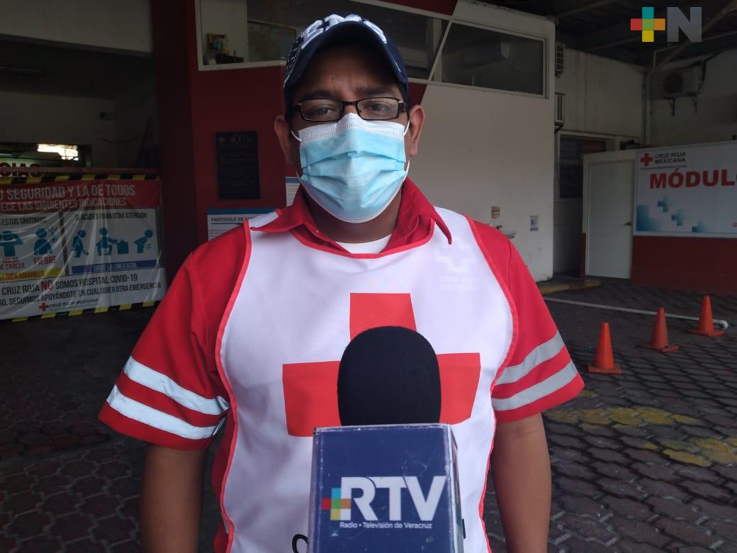 En Semana Santa aumentaron 20 por ciento emergencias atendidas por Cruz Roja delegación Veracruz