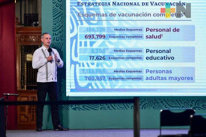 Seguirán llegando más dosis de vacunas contra COVID a México