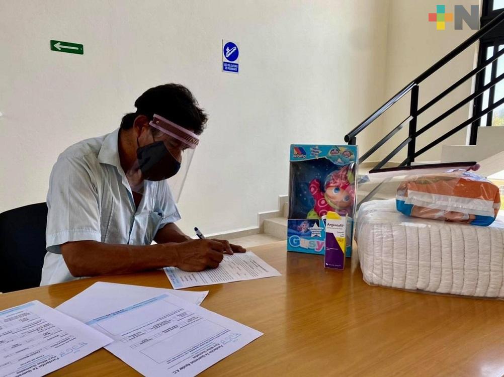 Fundación de Coatzacoalcos pide apoyo a población para donar insumos para dos niños con quemaduras