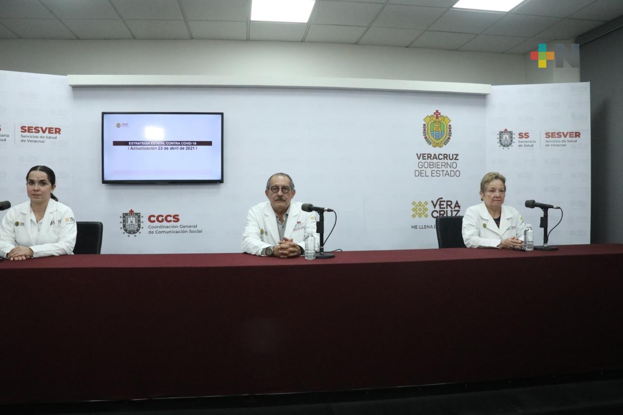 Se registran 54 casos nuevos positivos a COVID-19 en Veracruz