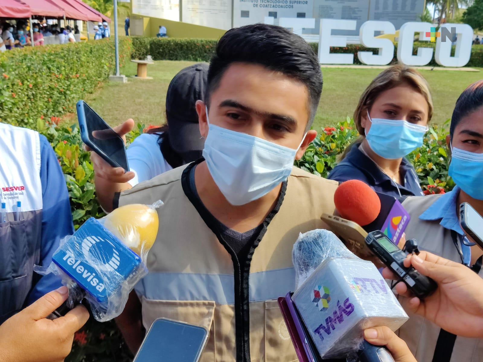 Próxima semana se aplicará segunda dosis de vacuna anticovid en Coatzacoalcos