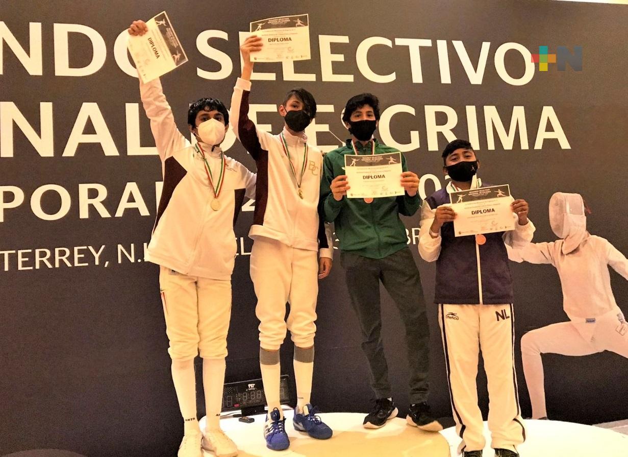 Brillaron esgrimistas veracruzanos en Selectivo Nacional 2021