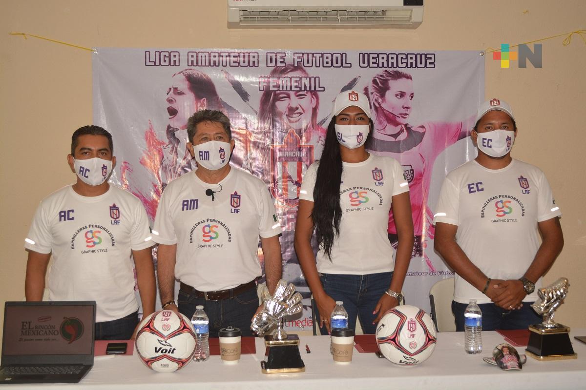 Presentaron la Liga Amateur de Futbol Femenil