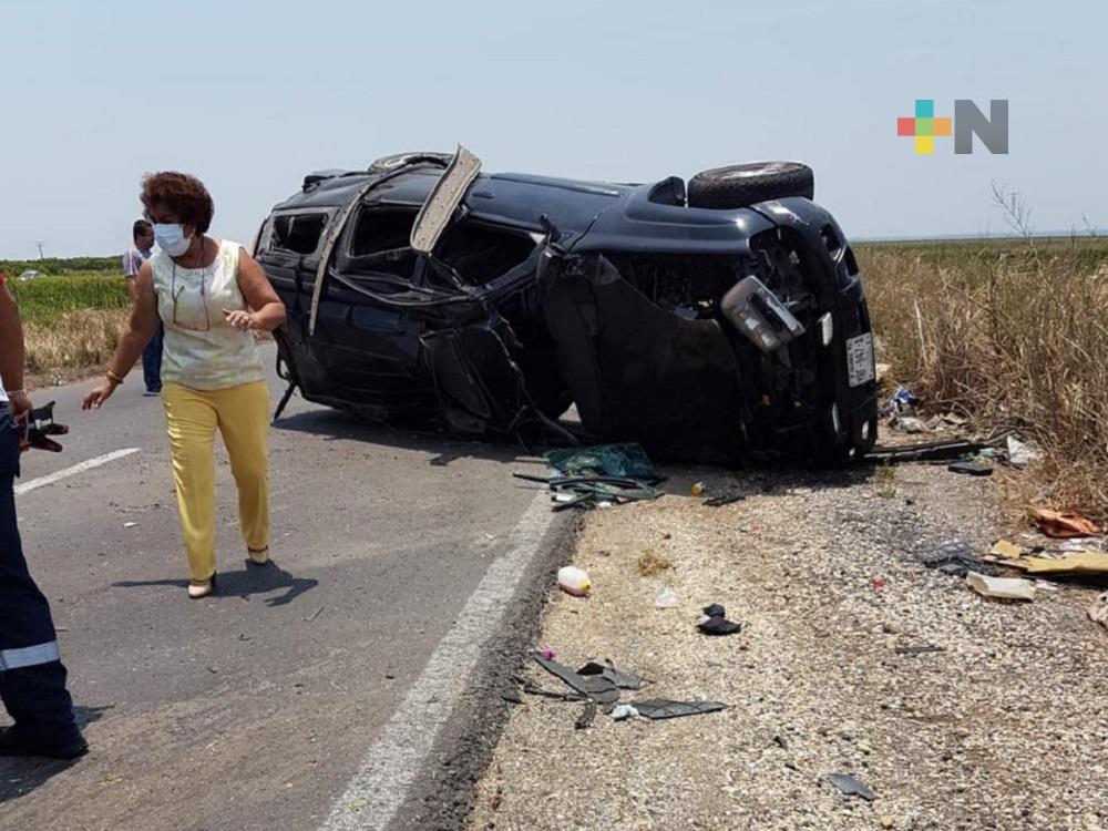 Se registró accidente en carretera Coatzacoalcos-Minatitlán; saldo dos personas lesionadas