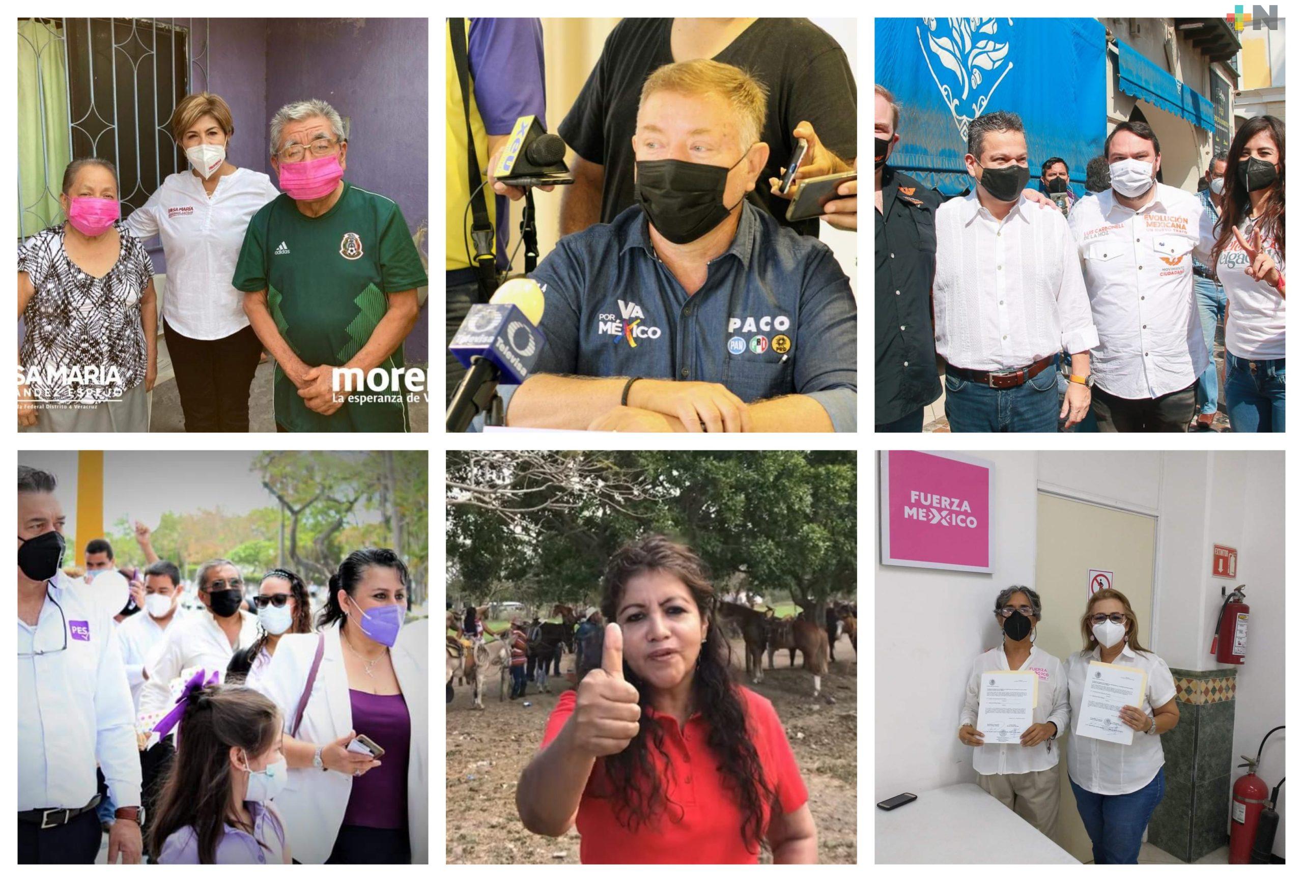 Continuaron sus campañas candidatos a diputados federales por el distrito IV