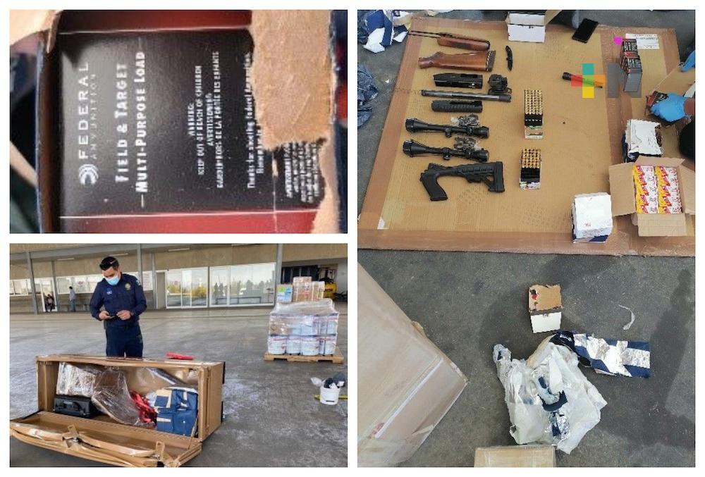 Decomisaron 2 mil 450 cartuchos de grueso calibre en aduana de Sonora, provenientes de EE UU