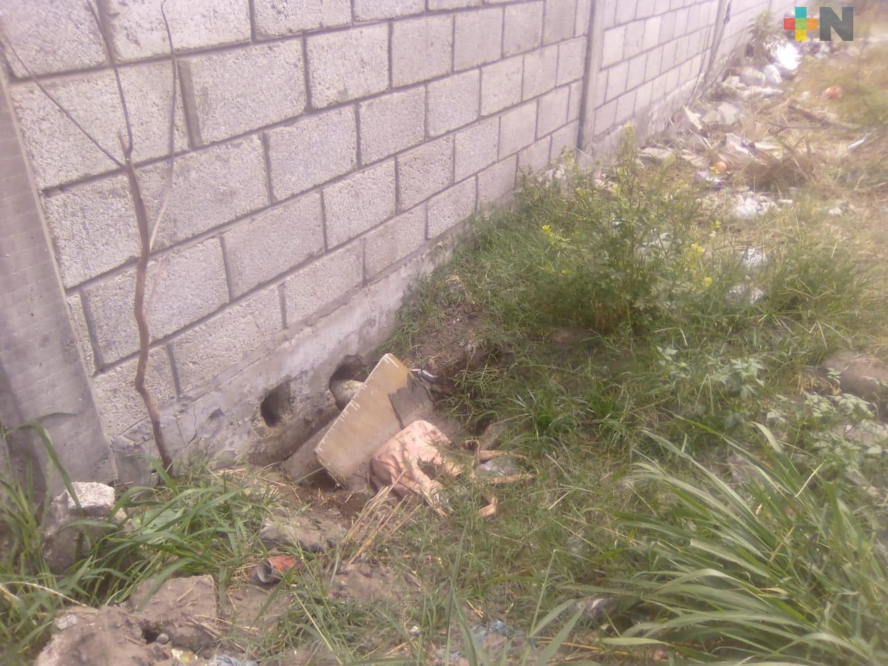 Vecinos de colonia irregular tiran basura y desechos al fraccionamiento Laguna Real de Veracruz