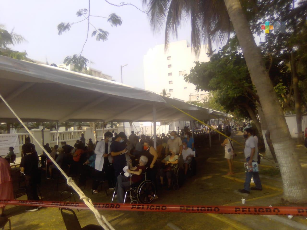 Más rápido el proceso de aplicación de segunda dosis de vacuna anticovid en puerto de Veracruz