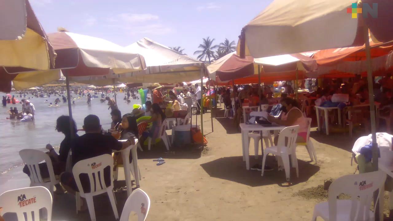 Así lucen las playas de Veracruz en Semana Santa