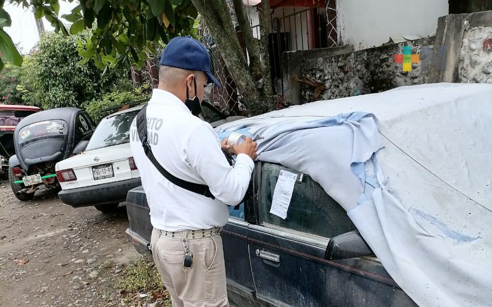 Retirarán vehículos maceta en Martínez de la Torre