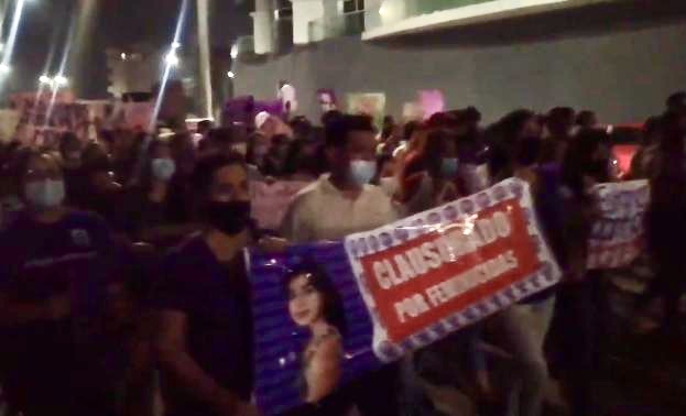 En la zona conurbada realizaron marcha para pedir justicia contra presunto feminicida Marlon «N»