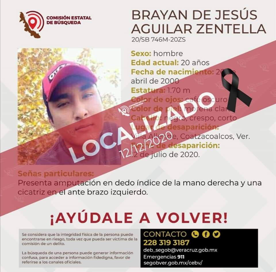 En Coatzacoalcos, colectivo confirmó que fueron encontrados muertos dos jóvenes desaparecidos en 2020