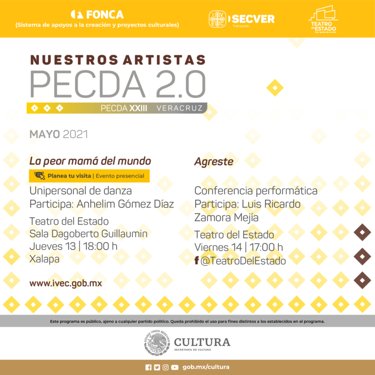 Disfruta del programa “Nuestros artistas PECDA 2.0”