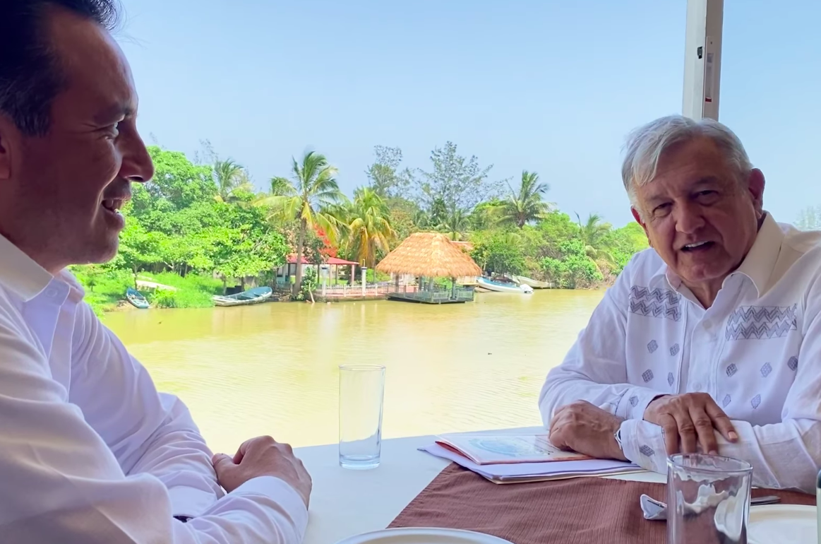 Presidente López Obrador visitó de sorpresa el norte de Veracruz