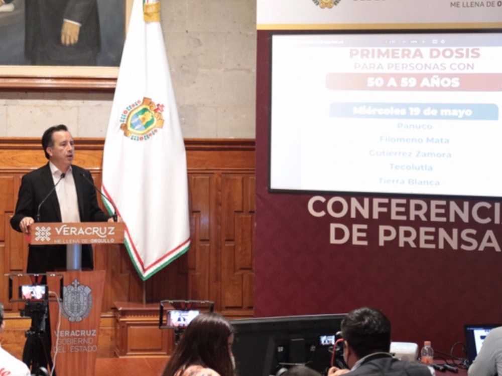 Este miércoles concluirá en Veracruz fase 1 del Plan Nacional de Vacunación: Cuitláhuac García