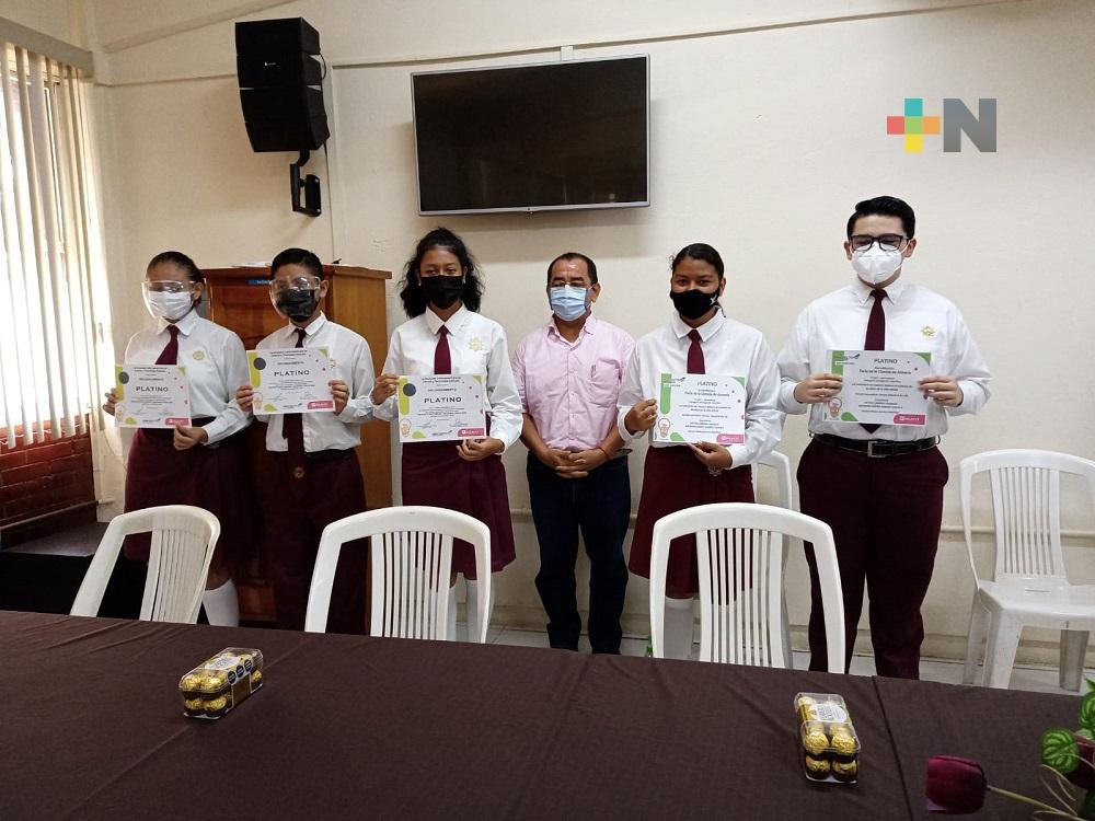 Estudiantes de Secundaria Técnica de Coatzacoalcos representaron a México en la I Feria de la Ciencia Almería 2021