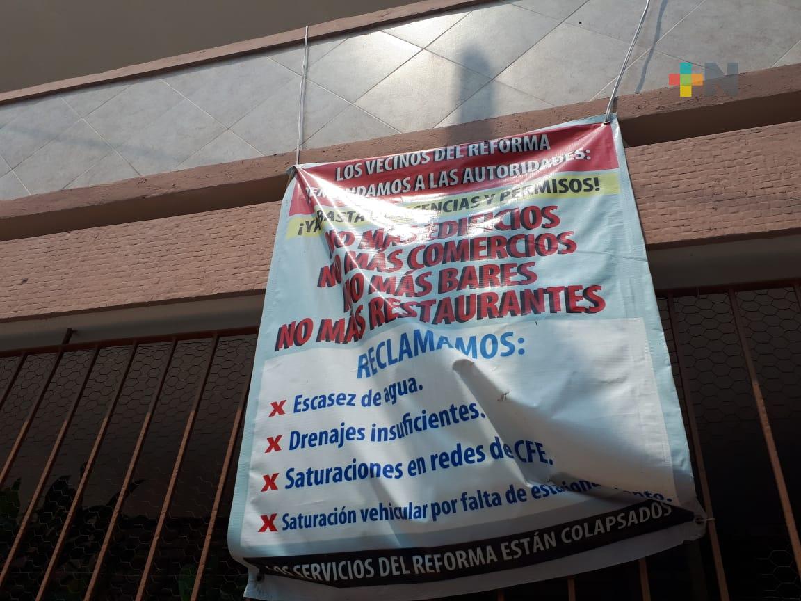 Construcciones en fraccionamiento Reforma afectan servicios de agua y energía eléctrica; piden detener autorizaciones