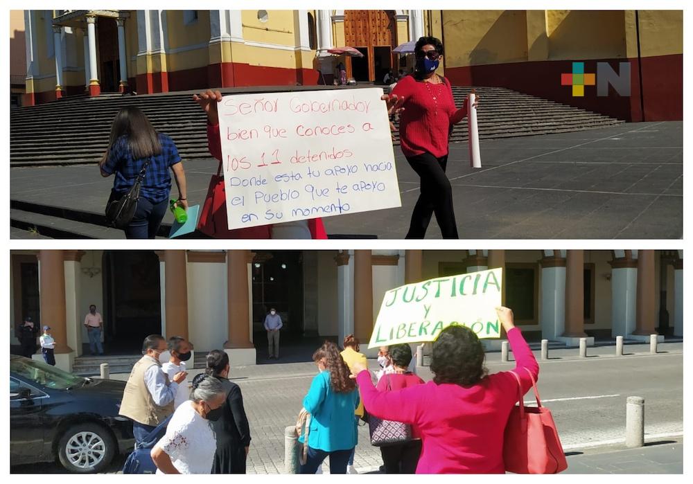 Familiares de los detenidos en el cerro del Nanchital piden mesa de diálogo