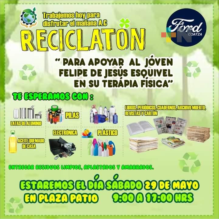 Invitan a Reciclatón con causa a favor del deportista Felipe Esquivel